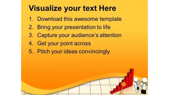 Business Bar Graph With Success Key PowerPoint Templates Ppt Backgrounds For Slides 0613