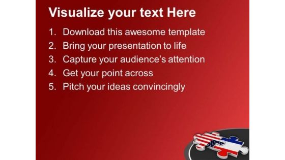 Business Between Usa And France PowerPoint Templates Ppt Backgrounds For Slides 0513