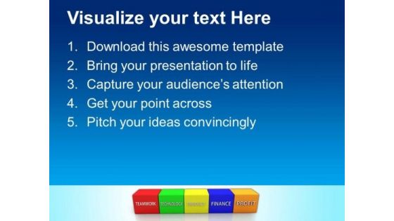 Business Blocks Concept Teamwork PowerPoint Templates And PowerPoint Themes 0612