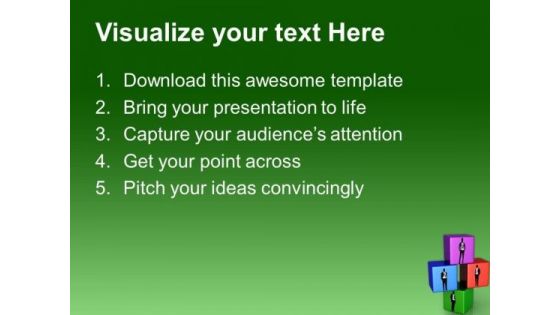 Business Blocks Leadership PowerPoint Templates And PowerPoint Themes 0612