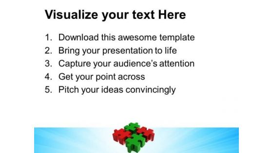 Business Blocks Puzzle Teamwork PowerPoint Templates And PowerPoint Themes 0612