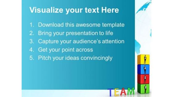 Business Blocks Teamwork PowerPoint Templates And PowerPoint Themes 0712