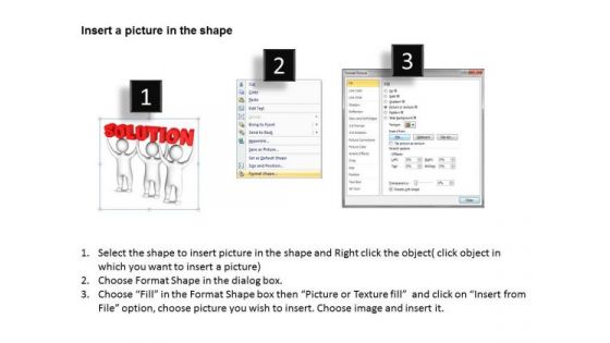 Business Case Diagram 3d Men Join Forces To Lift The Words Solution PowerPoint Templates