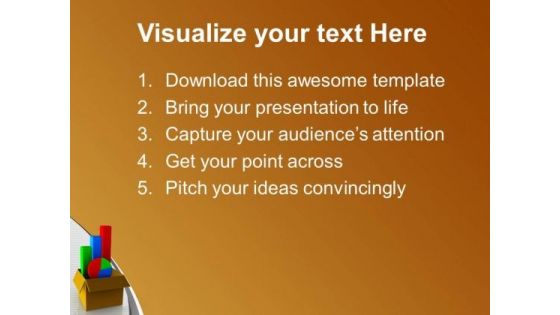Business Chart Coming Out Of Box PowerPoint Templates Ppt Backgrounds For Slides 0213