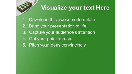 Business Chart Made Of Dollars PowerPoint Templates Ppt Backgrounds For Slides 0213