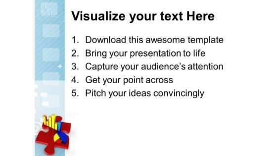 Business Chart On Puzzle Stategy PowerPoint Templates Ppt Backgrounds For Slides 0213