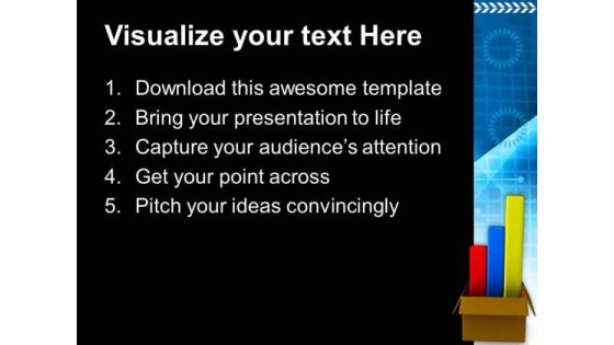 Business Charts Coming Out Of Box Success PowerPoint Templates Ppt Backgrounds For Slides 0113