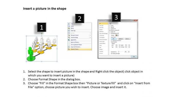 Business Charts Examples 3d Men Connected To Each Other One Many PowerPoint Templates