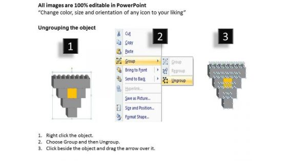Business Charts Examples Of Pyramid Process Building With Blocks 10 Stages PowerPoint Templates
