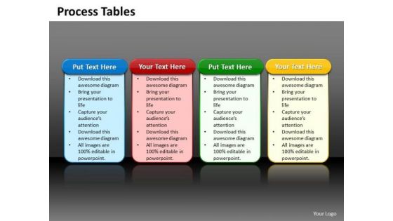 Business Charts PowerPoint Templates 4 Reasons You Should Buy From Circular Process Tables Sales