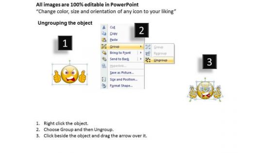 Business Charts PowerPoint Templates Angry Expression Smiley
