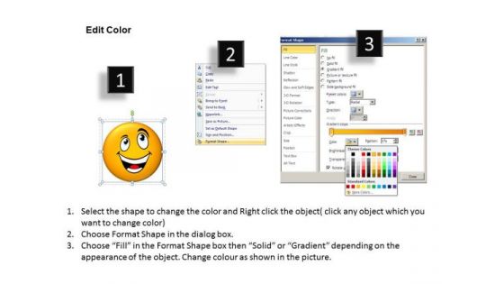 Business Charts PowerPoint Templates Design Of Cheerful Smiley Sales
