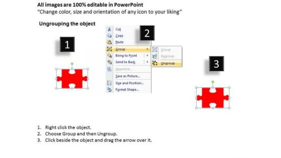 Business Charts PowerPoint Templates Red Strategy Puzzle Pieces The Form Key