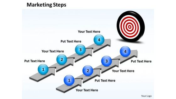 Business Charts PowerPoint Templates Step By Marketing Plan Sales And Slides