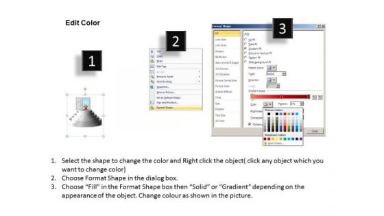 Business Charts PowerPoint Templates Steps To Reach The Top Editable Sales