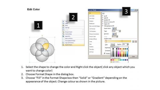 Business Charts Showing Four Aspects PowerPoint Templates Backgrounds For Slides