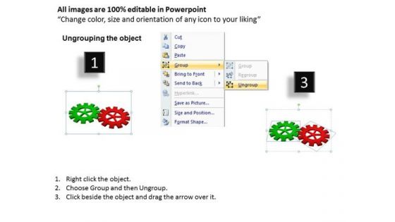Business Circle Charts PowerPoint Templates Business Gears Process Ppt Slides