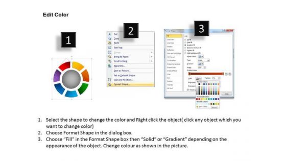 Business Circle Charts PowerPoint Templates Diagram Ring Chart Ppt Slides