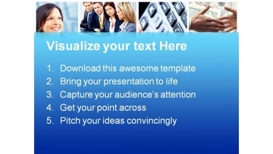 Business Collage People PowerPoint Template 0910