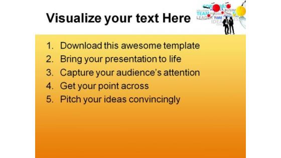 Business Concept Teamwork PowerPoint Template 1110