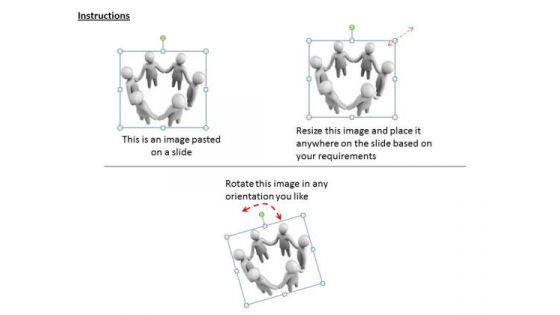 Business Concepts 3d Image Of Teamwork Characters