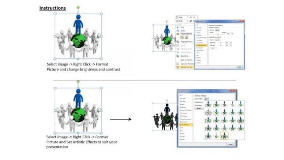 Business Concepts 3d Leader Top Of World Characters