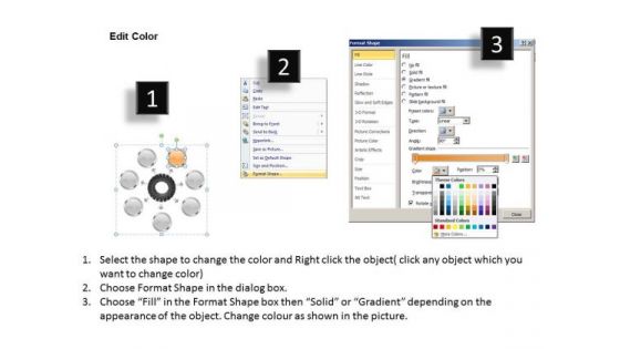 Business Concepts 7 Steps Circular Demonstration Of Diagram PowerPoint