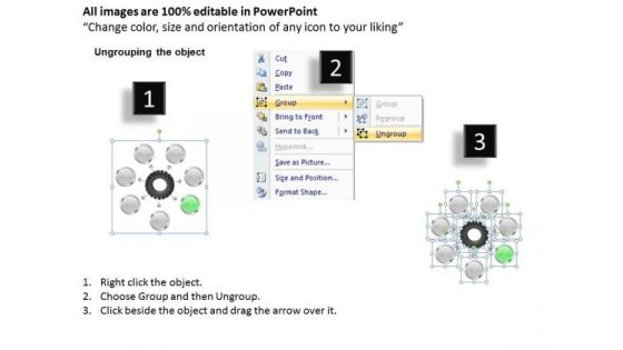 Business Concepts 7 Steps Circular Demonstration Of Diagrams PowerPoint