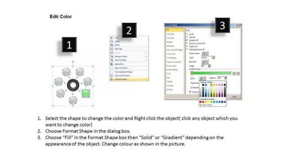 Business Concepts 7 Steps Circular Demonstration Of Diagrams PowerPoint