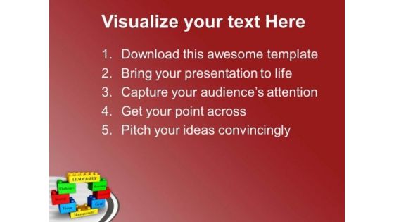 Business Concepts Presented On Blocks PowerPoint Templates Ppt Backgrounds For Slides 0713