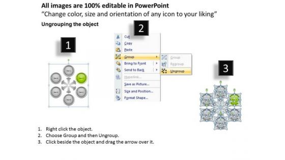 Business Context Diagram 6 Stages Financial Spokes Process Ppt PowerPoint Slides