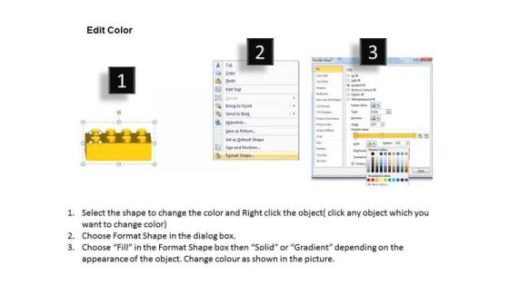 Business Cubes Lego PowerPoint Templates Education Blocks Flowchart Ppt Slides