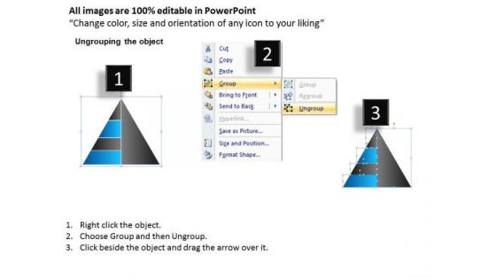 Business Cycle Diagram 2d Pyramid Complex Design With 5 Stages Strategy Diagram