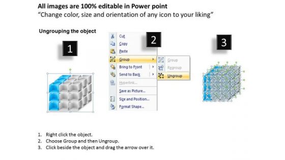Business Cycle Diagram 3d Cubes With Arrows Diagram Marketing Diagram