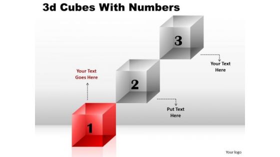 Business Cycle Diagram 3d Cubes With Numbers Diagram Consulting Diagram