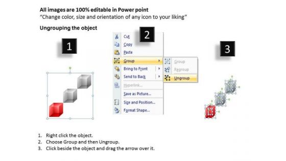 Business Cycle Diagram 3d Cubes With Numbers Diagram Consulting Diagram