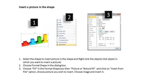 Business Cycle Diagram 3d Lego Blocks Step Process 4 Stages Sales Diagram
