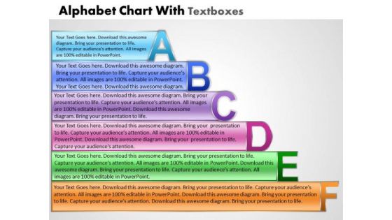 Business Cycle Diagram Alpahabet Chart With Textboxes Strategy Diagram