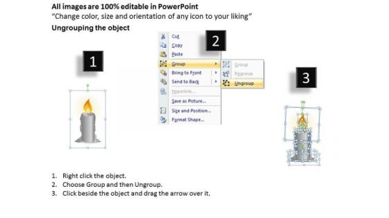 Business Cycle Diagram Candle Melting Diagram Style 3 Consulting Diagram