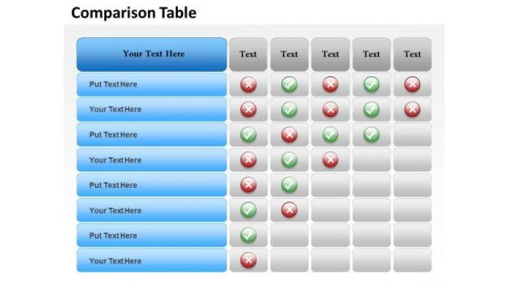 Business Cycle Diagram Data Driven Comparison Chart Business Diagram