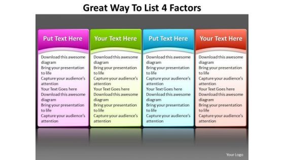 Business Cycle Diagram Great Way To List 4 Factors Editable Marketing Diagram