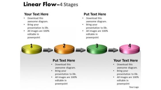 Business Cycle Diagram Linear Flow Stages Finance Strategy Development