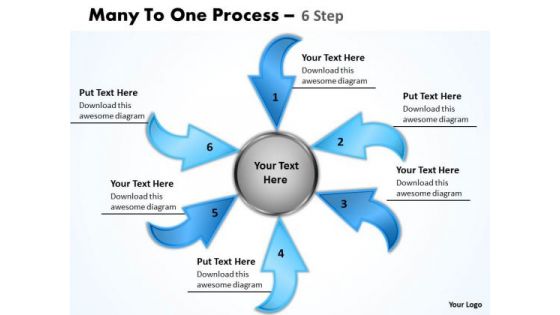Business Cycle Diagram Many To One Process 6 Step 15 Consulting Diagram
