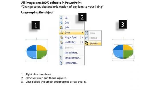 Business Cycle Diagram Pie Chart 4 Stages Marketing Diagram