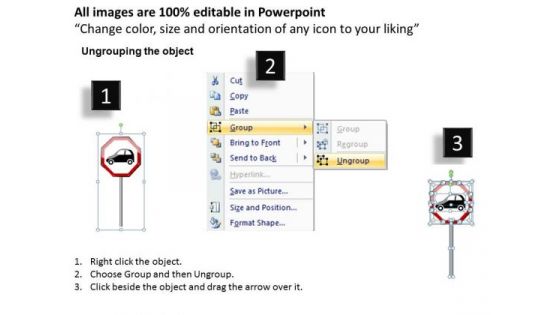 Business Cycle Diagram Traffic Direction Signs Consulting Diagram