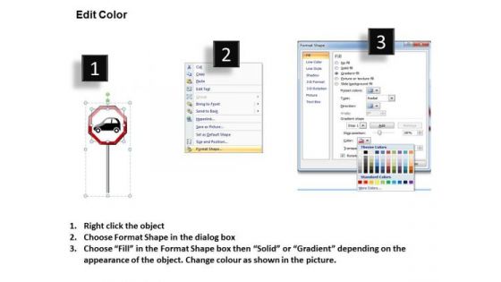 Business Cycle Diagram Traffic Direction Signs Consulting Diagram