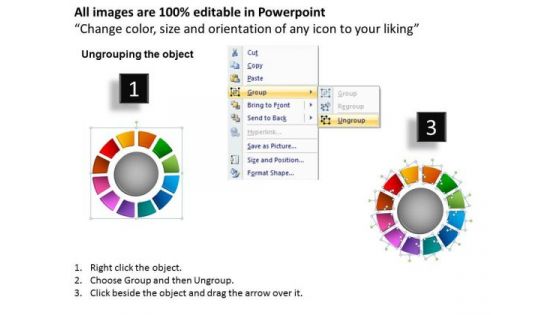 Business Cycle Process PowerPoint Templates Chart Ring Chart Ppt Slides