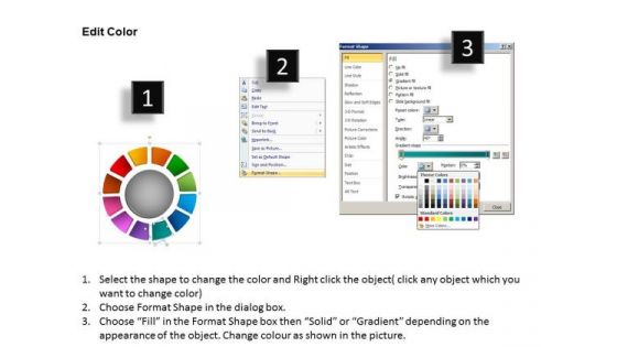 Business Cycle Process PowerPoint Templates Chart Ring Chart Ppt Slides