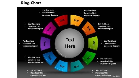 Business Cycle Process PowerPoint Templates Success Ring Chart Ppt Slides