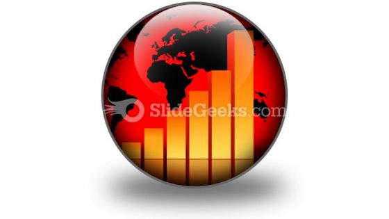 Business Data Graph PowerPoint Icon C